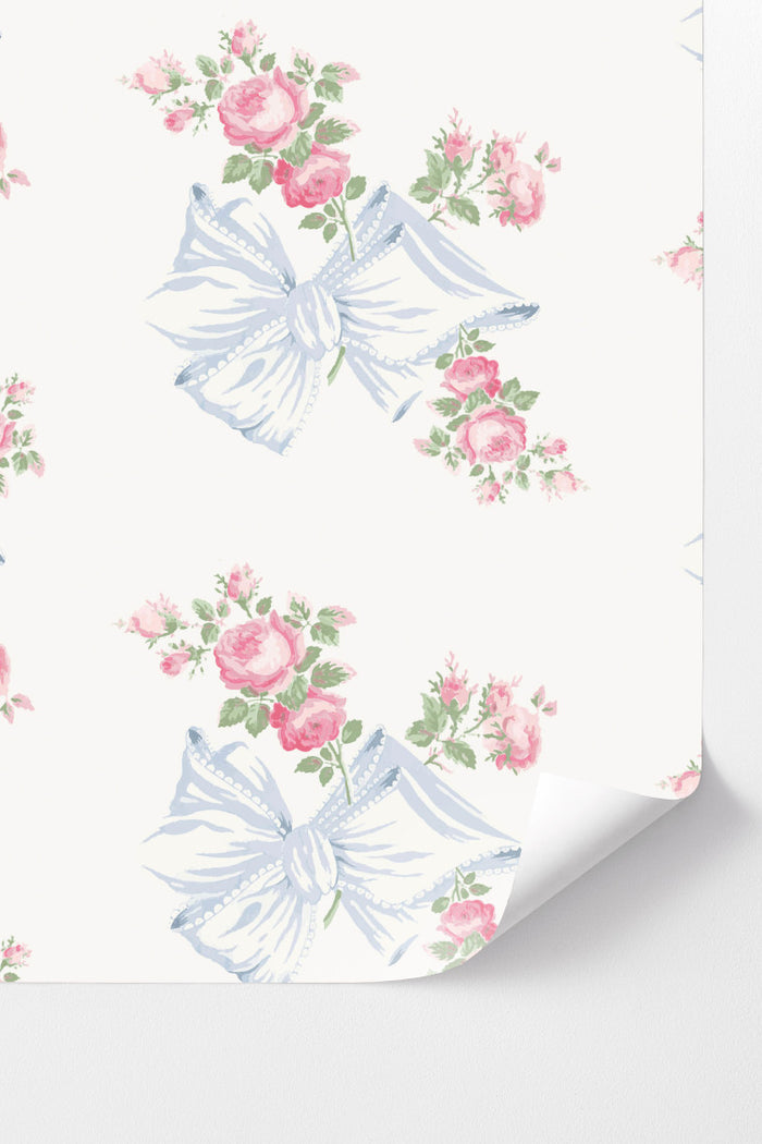 Rosa Beaux Pastel Blue Peel + Stick Wallpaper