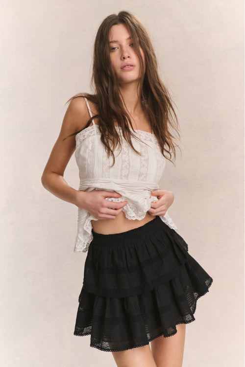 Ruffle Mini Heritage Skirt