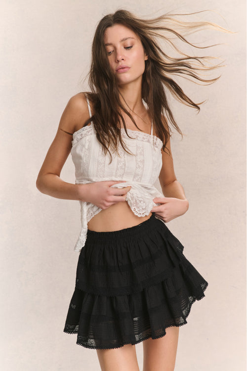 Ruffle Mini Heritage Skirt