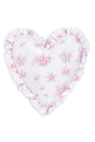 Ruffle Heart Pillow