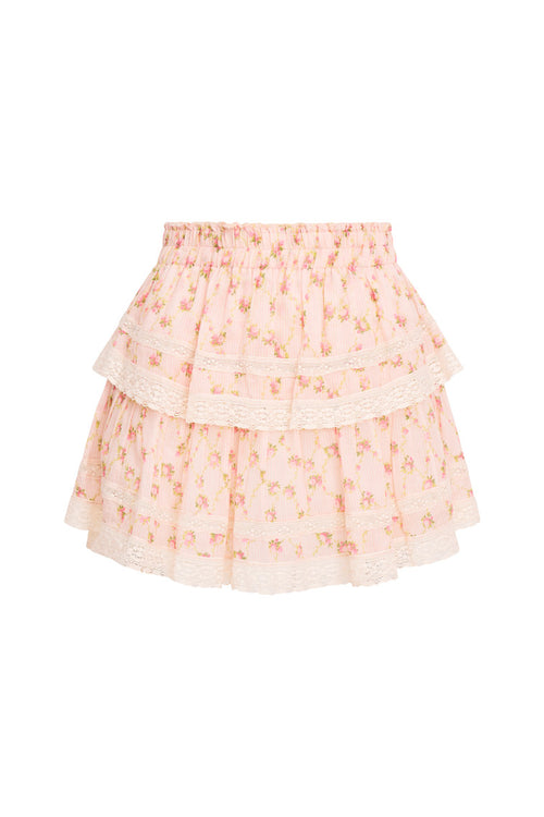 Ruffle Mini Dainty Floral Cotton Skirt- Women's Matching Sets ...