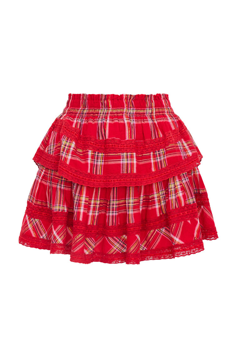 Loveshackfancy ruffle mini skirt sale hotsell