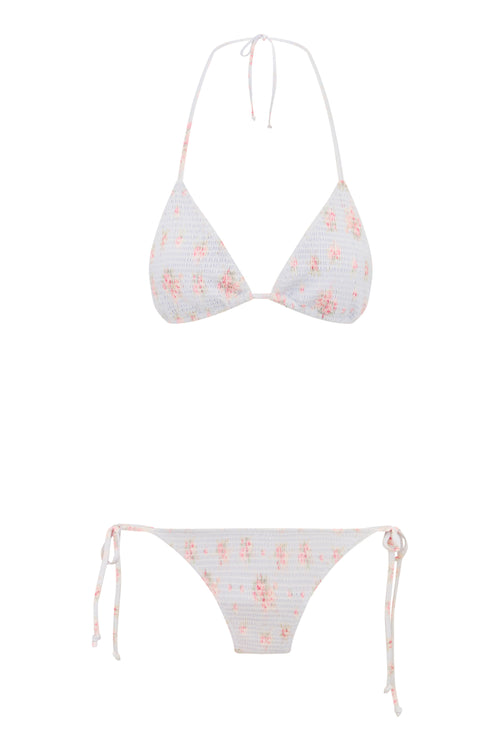 Saoirse Floral Smocked Triangle Bikini