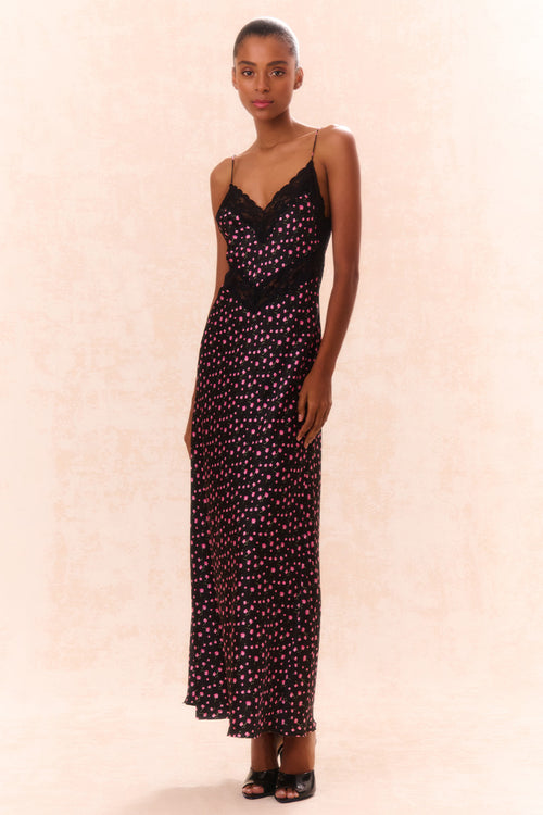 Serita Silk Floral Maxi Dress