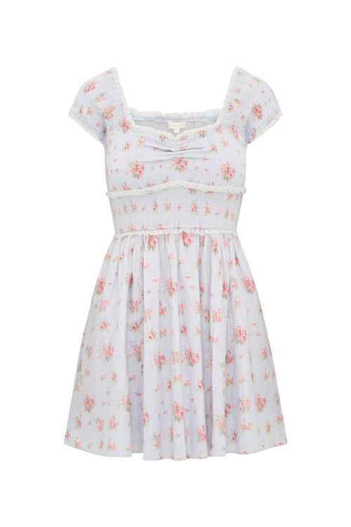 Siona Cotton Floral Mini Dress