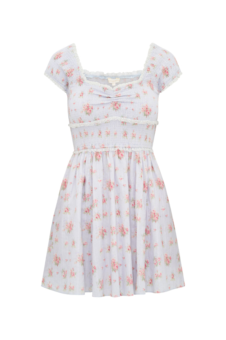 Siona Cotton Floral Mini Dress