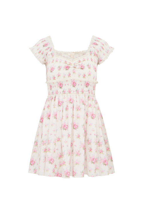 Siona Cotton Floral Mini Dress