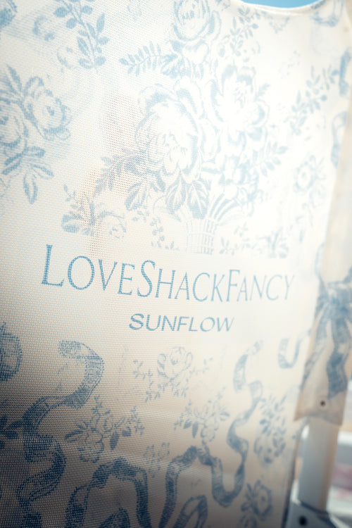 Sunflow x LoveShackFancy Shore Thing Blue Bow Chair