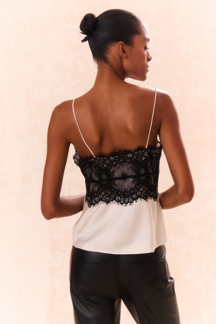 Talulah Lace-Trimmed Cami Top