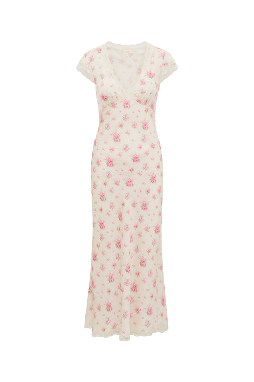 Theodore Silk-Blend Floral Maxi Dress