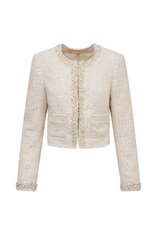 Vintra Embellished Tweed Jacket