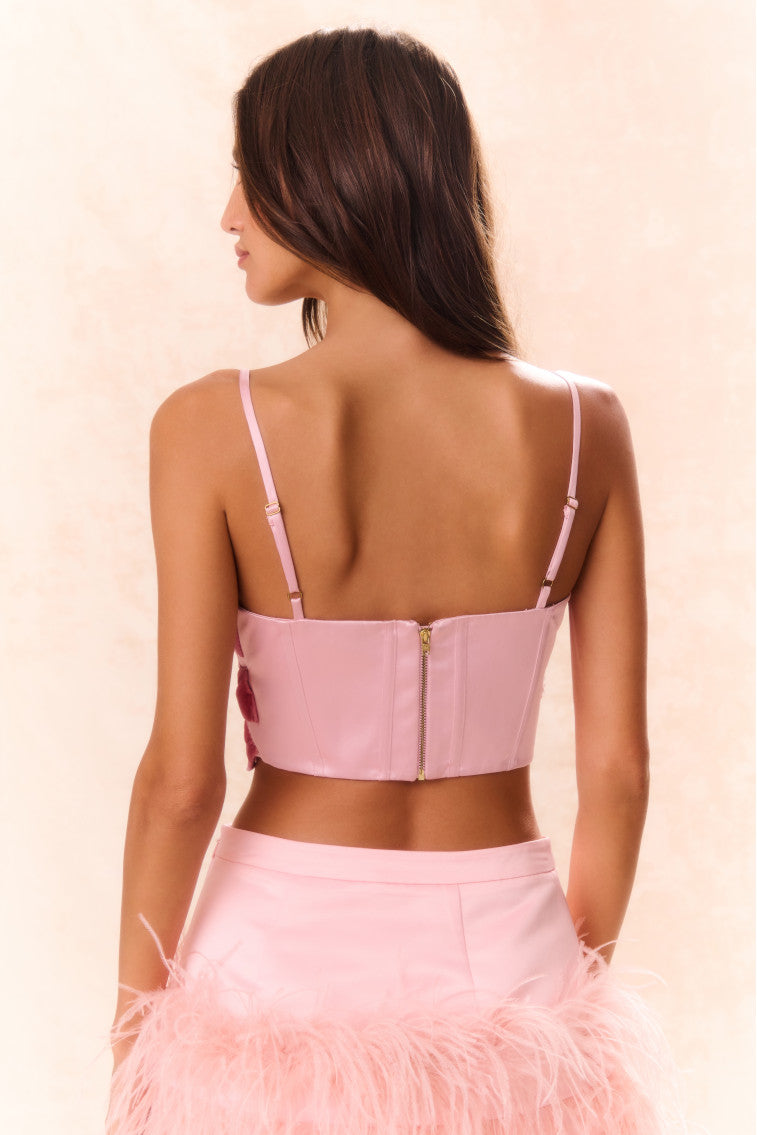 Woodley Bow Bustier Top