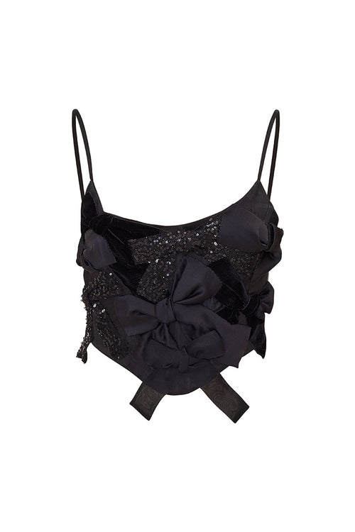 Woodley Bow Bustier Top