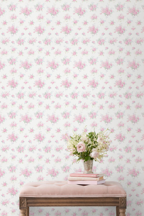 Breezy Ikat Rose Peel & Stick Wallpaper