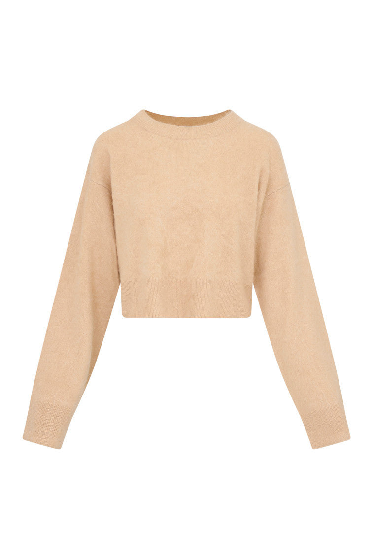 NEW LoveShackFancy Vyoma deals Pullover Sweater in Sugar Poppy