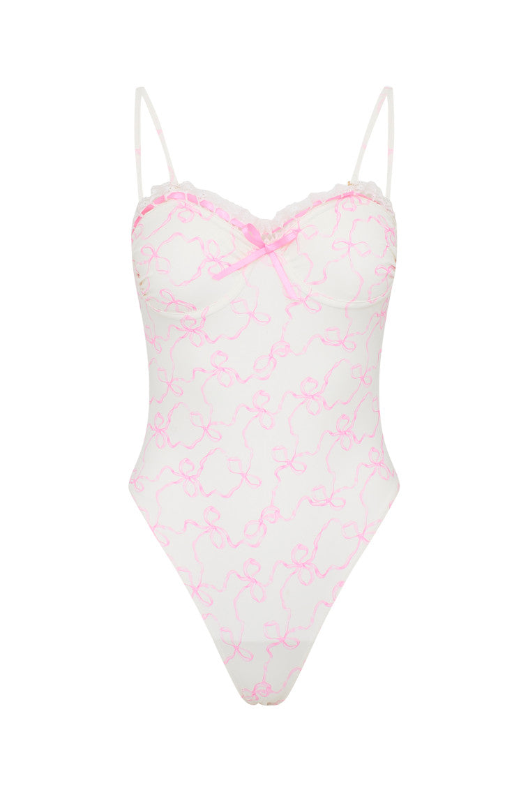 Brooksie Bow Print One Piece Swimsuit