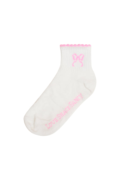 Doyenne Cotton Bow Ankle Socks