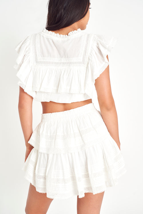 Ruffle Mini Heritage Skirt