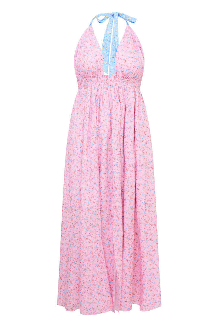 Love Re-Edition Floral Halter Dress