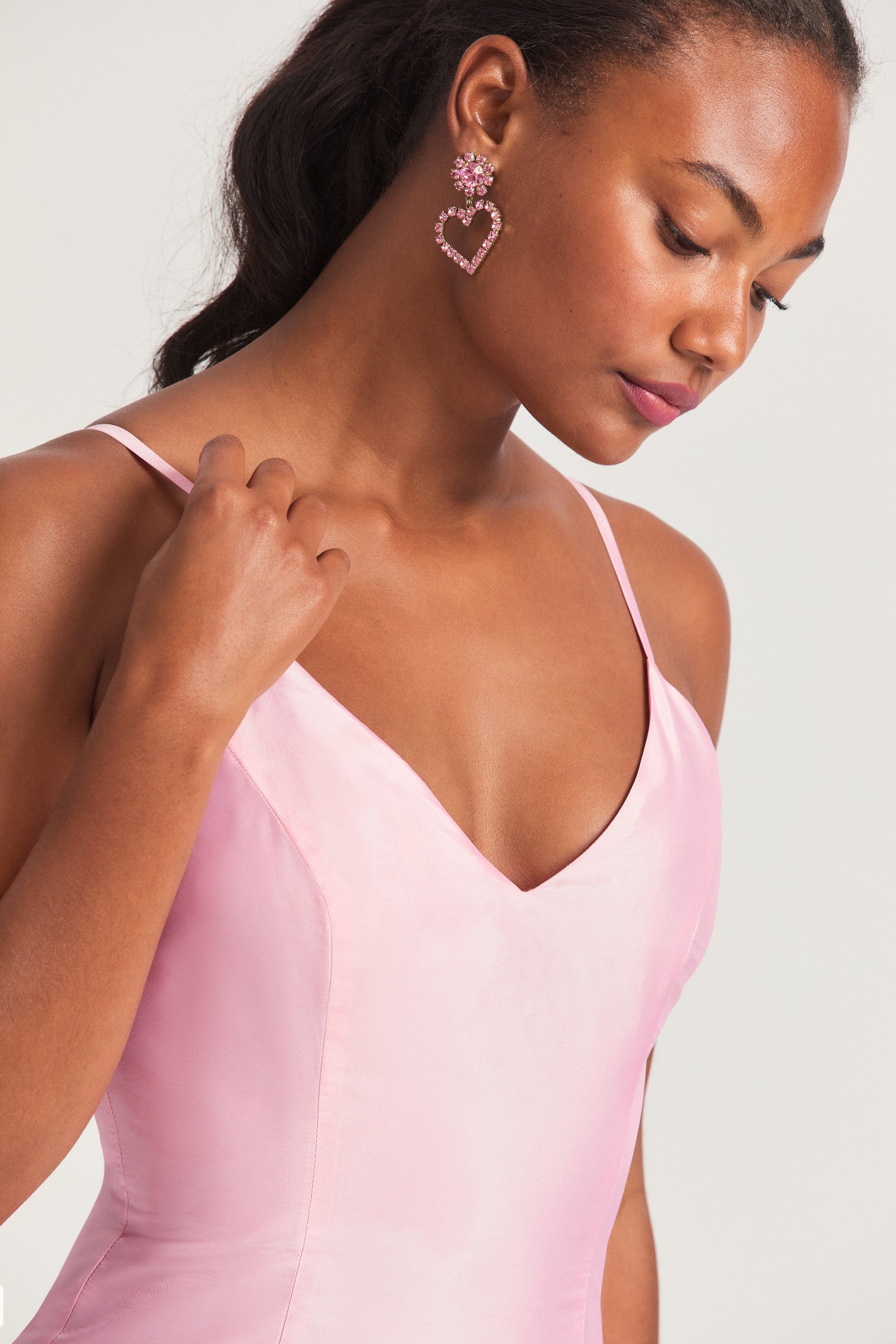 Fabienne Pink Silk Mini Dress - Women's Dresses | Shop