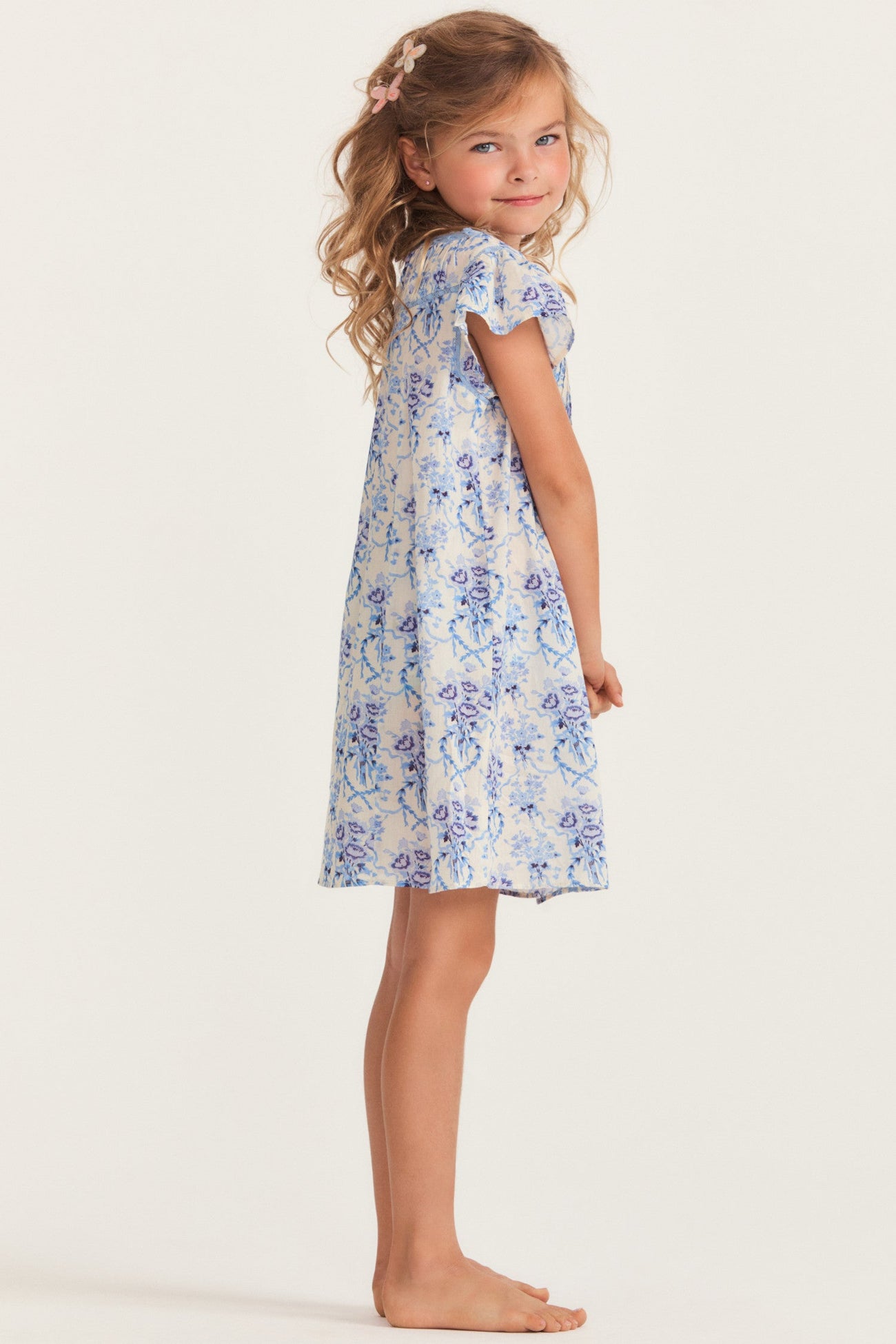 Girls Flutter Sleeve Nightgown - Little Girl's Sleepwear | Shop ...