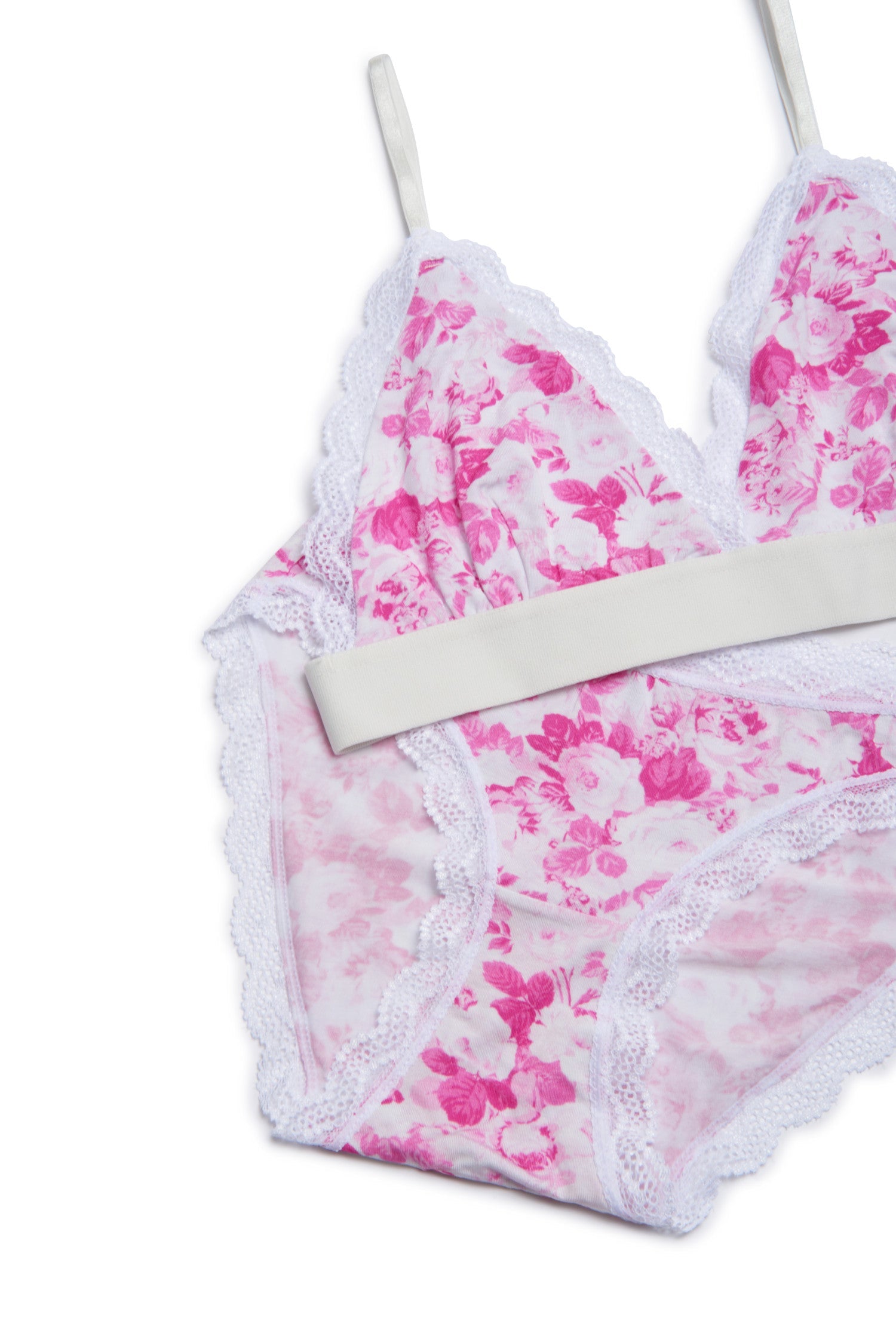 Cheap Lace Underwear Sets Striped One-Piece Bralette Women Home